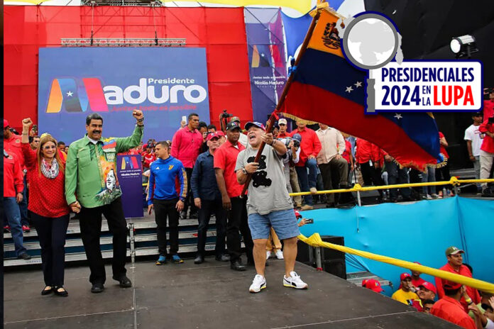 Diego Armando Maradona estuvo en el cierre de campaña de 2018