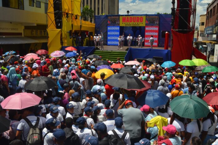 El acto es en pleno centro de la capital yaracuyana