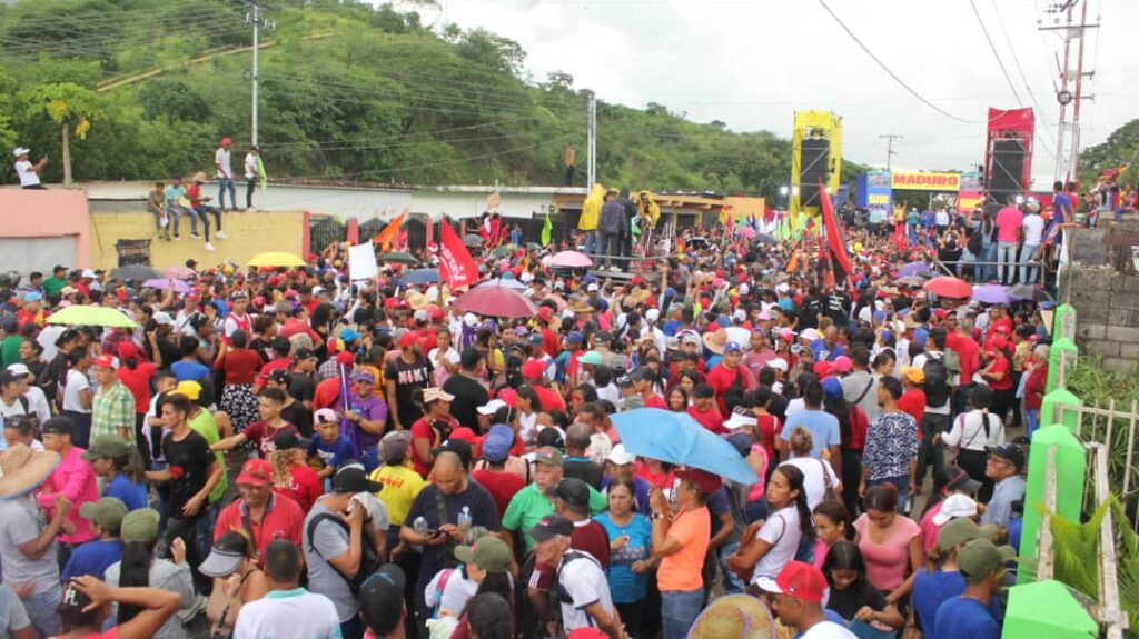 El acto fue en la Avenida Perimetral de Yaritagua, capital del municipio Peña