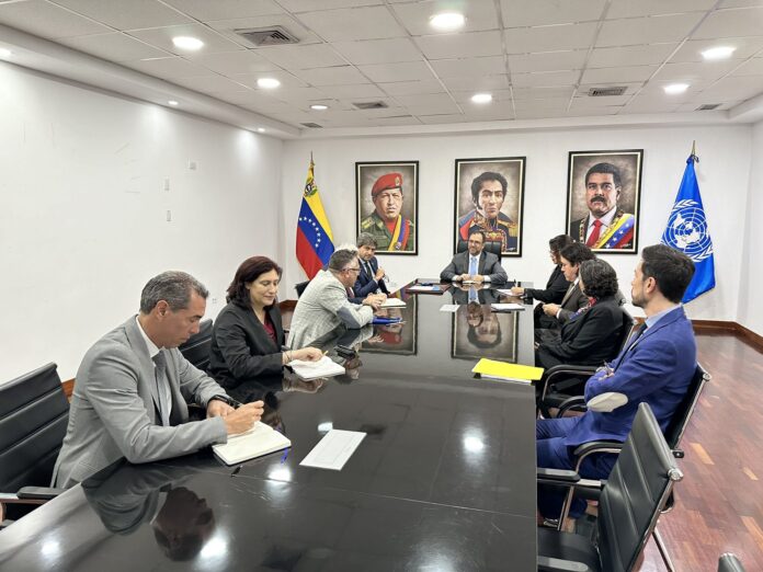 Los expertos fueron recibidos por el canciller venezolano