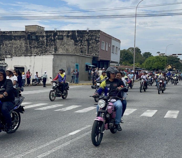 Motorizados también se están concentrando