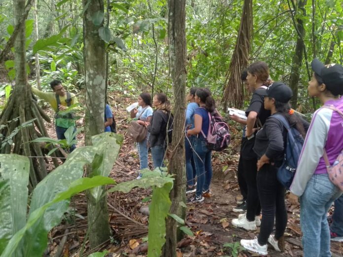 La jornada de capacitación se realizó en la Reserva Ecológica Guáquira