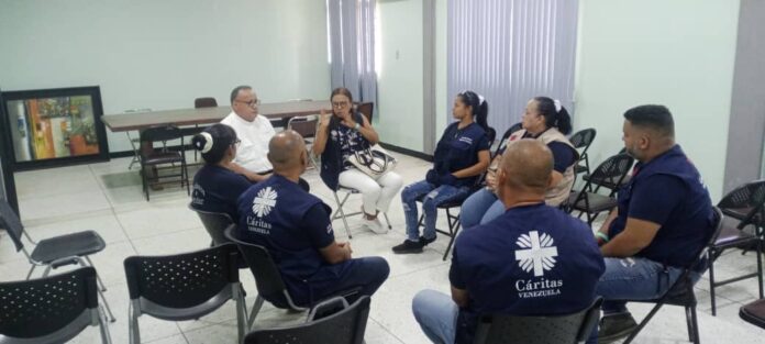 La reunión se realizó en la sede de Cáritas San Felipe