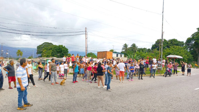 En el estado Yaracuy se originaron varias protestas luego de las elecciones presidenciales