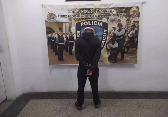 Alias “Yohander” fue detenido cerca de su residencia en Yaritagua, municipio Peña