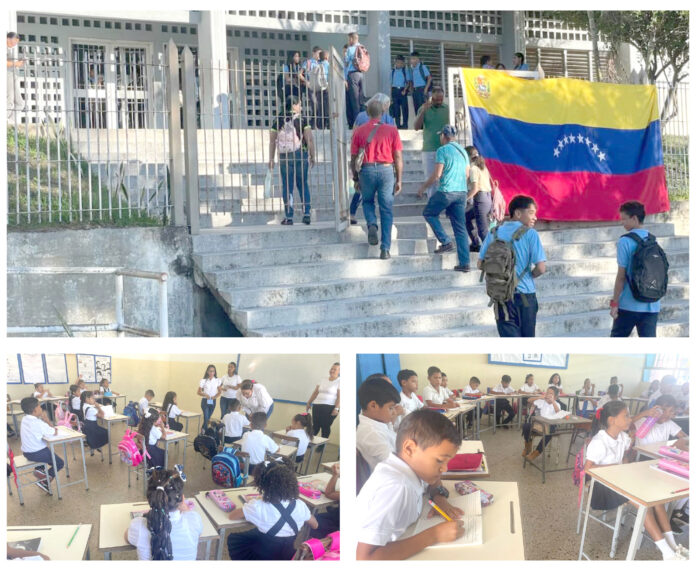 Las actividades inician con una data de 5,5 millones de estudiantes, 37,5% menos que en el periodo 2023-2024. En Yaracuy, la asistencia en el primer día de clases fue intermedia, esperan mejore en próximos días