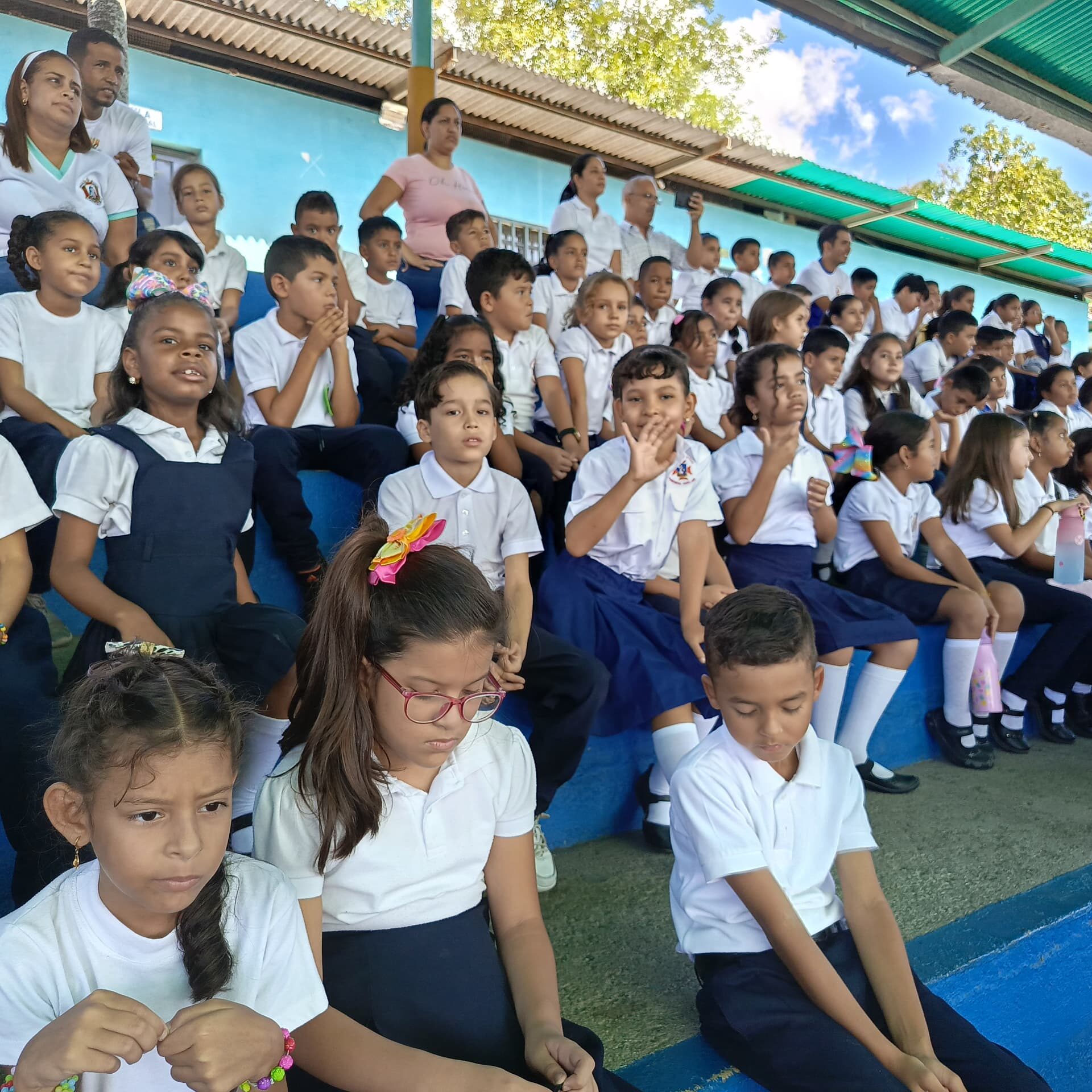 Los estudiantes disfrutaron de esta actividad realizada la mañana de este viernes