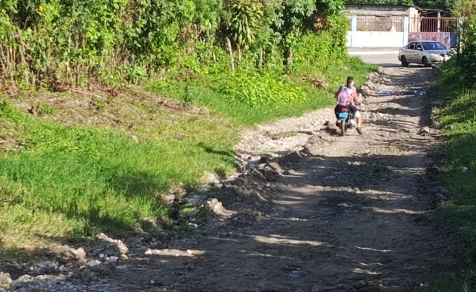 El agua recorre la vía principal y se viene toda la tierra abajo, dijo la afectada