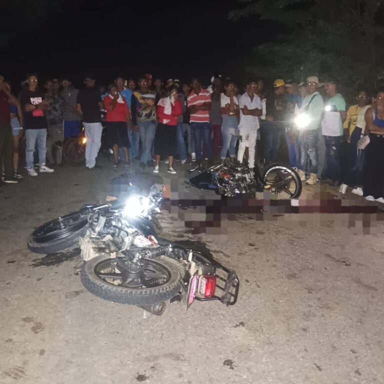 Tres hombres murieron al chocar dos motos en el municipio Manuel Monge ...