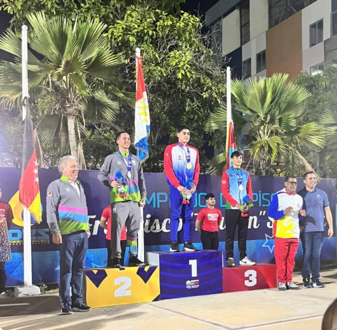 Sergio Ybarra conquistó la primera de oro para el estado en los XXI Juegos Deportivos Nacionales en la prueba de natación de 1.500 metros libre