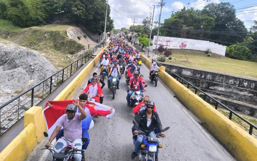 La caravana recorrió varios sectores del municipio