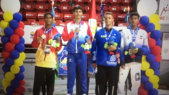 Liborius en la disciplina de taekwondo categoría 68 kg ganó el primer asalto 0-1 a pesar de una falta y luego lo derrotó en un emocionante segundo asalto con gran dominio 17-4 para adueñarse así de la presea dorada