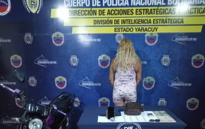 La mujer fue arrestada este lunes 20 de enero en horas de la madrugada