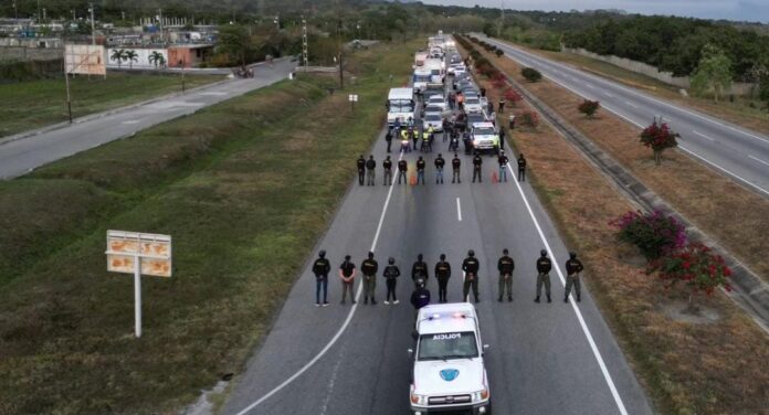 En Yaracuy se desplegaron este 22 de enero autoridades civiles, policiales y militares, primero accionaron en Bruzual y Urachiche