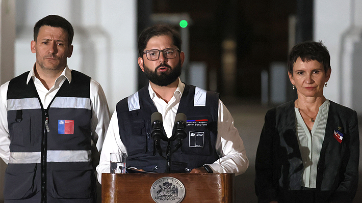 El presidente de Chile Gabriel Boric se dirigió al país