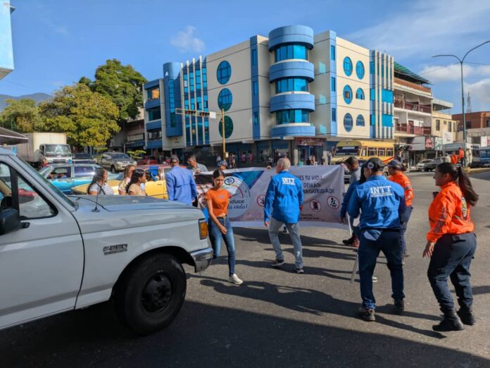 En San Felipe el punto escogido fue el cruce de las avenidas La Patria con Libertador