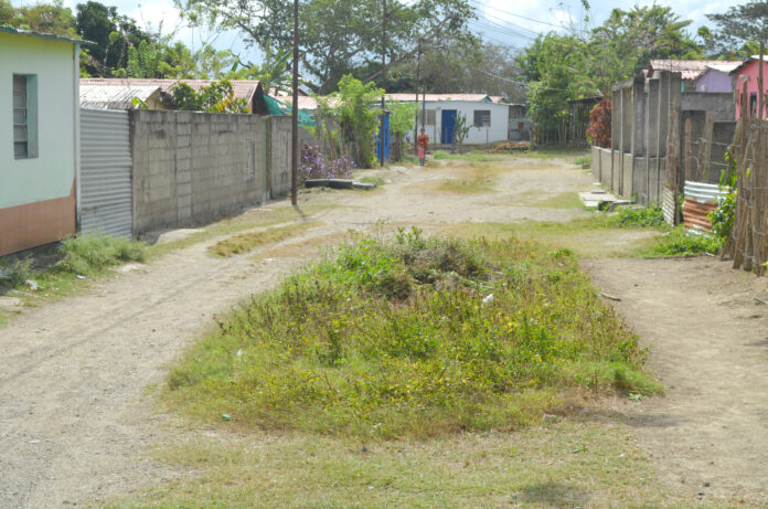 Las calles en el sector no están asfaltadas