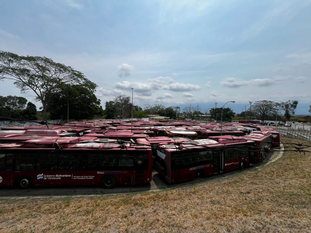 Hay muchas unidades Yutong que no están operativas