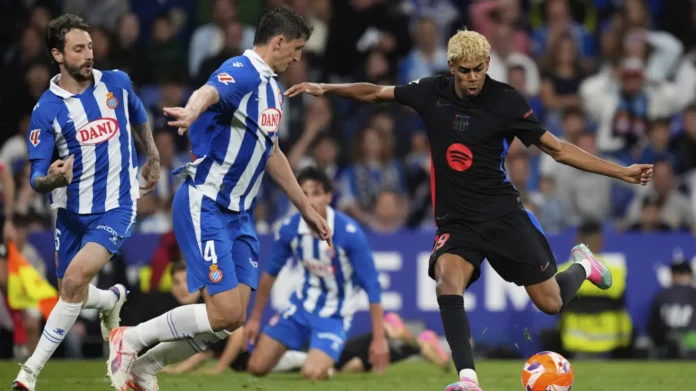 Con un golazo de Lamine Yamal, el Barcelona se encaminó a su título 28 de La Liga al imponerse 2-0 al Espanyol y tomar distancia definitiva del Real Madrid