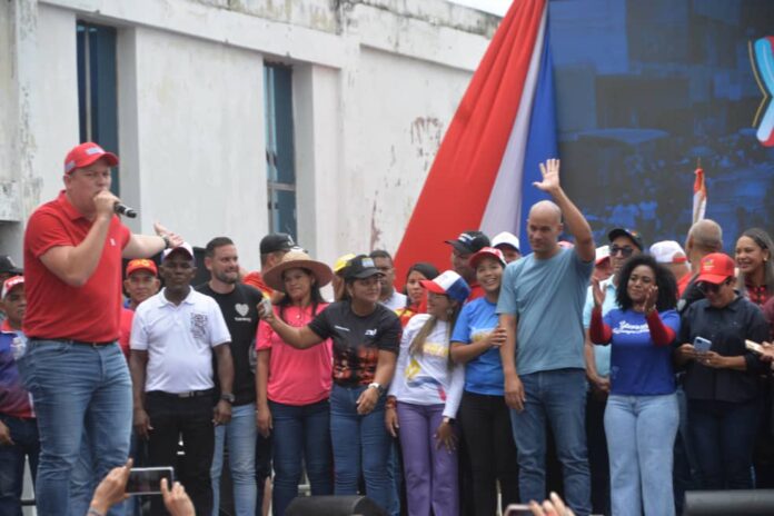 Leonardo Intoci, candidato a la Gobernación de Yaracuy por el Gran Polo Patriótico Simón Bolívar (GPPSB), hizo su cierre de campaña en San Felipe