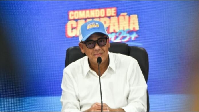 Jorge Rodríguez, jefe de campaña del comando Ven25+, dio sus impresiones sobre la jornada de este domingo
