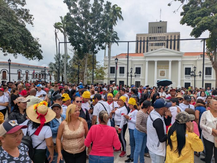 La concentración se realizó en la Plaza Bolívar de San Felipe