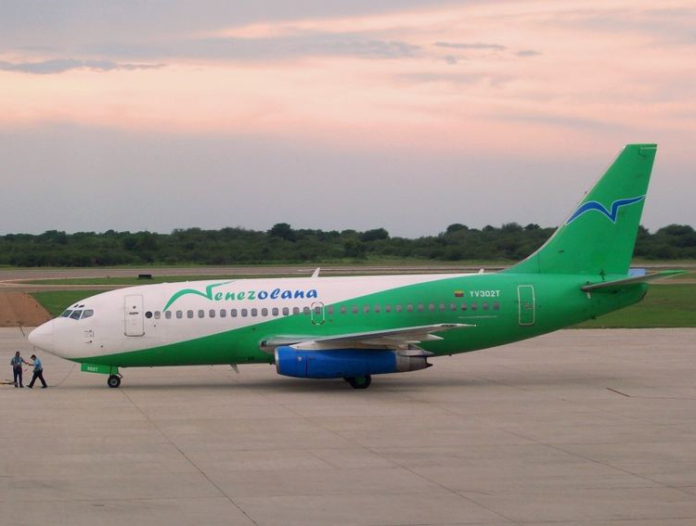 Venezolana, la línea aérea estatal, anunció que empieza operaciones mañana con su vuelo semanal