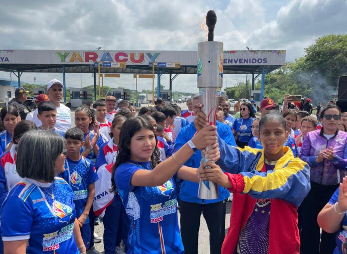 La antorcha fue recibida en los límites entre Carabobo y Yaracuy