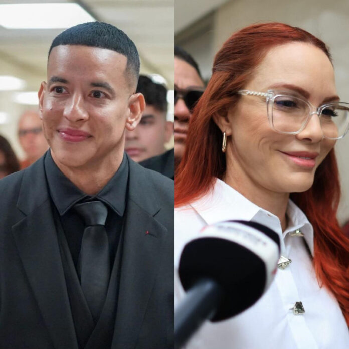 Daddy Yankee y Mireddys González en una de sus visitas al Tribunal de Puerto Rico