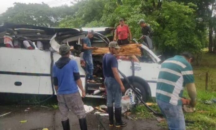 El accidente ocurrió en Campo Barinas de San Joaquín de Navay, municipio Libertador, al sur del Táchira