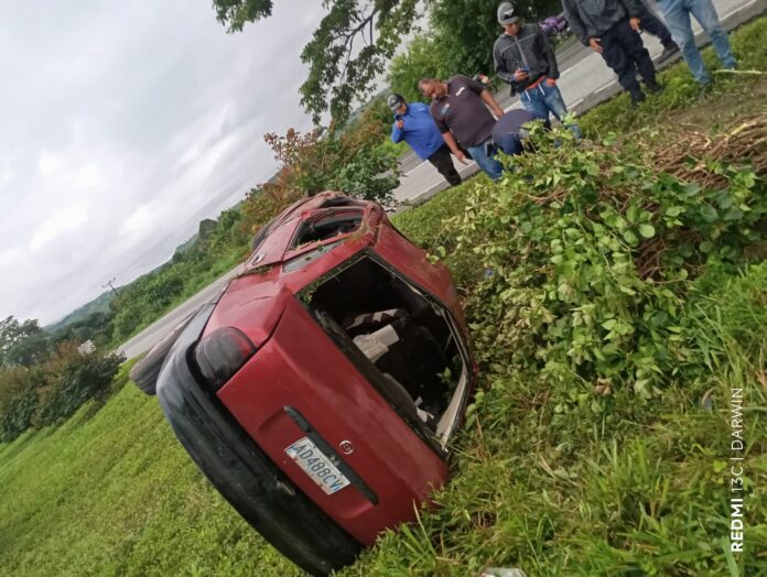 El vuelco ocurrió en Cambural, municipio Urachiche