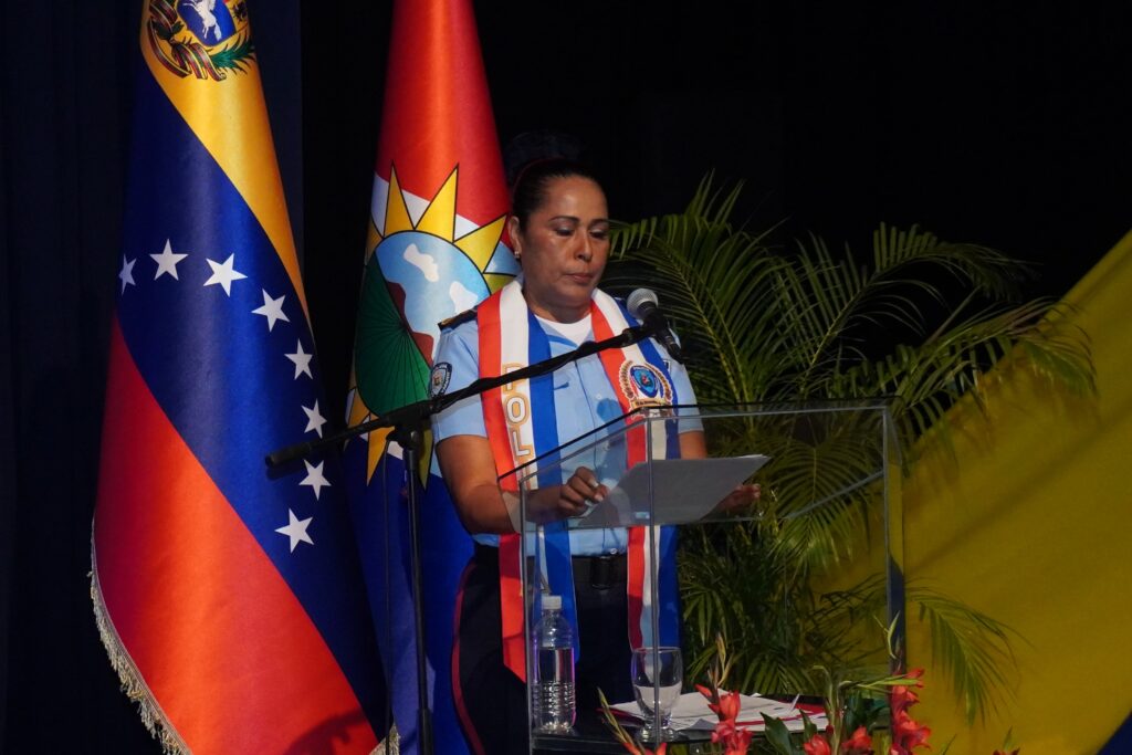 La primer comisario Lujano fue la oradora de orden