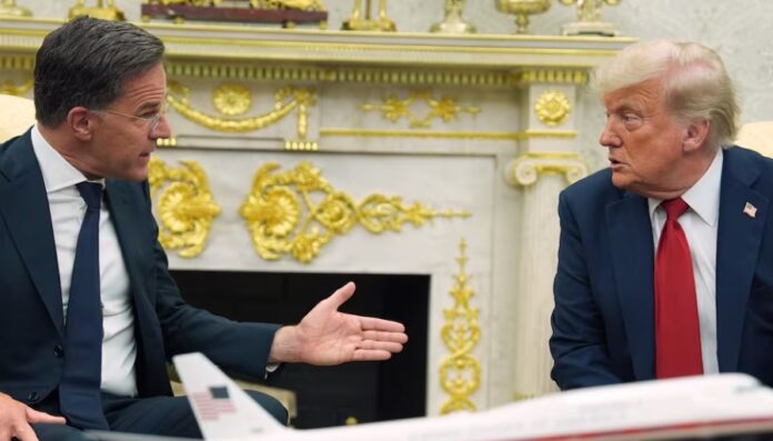 La amenaza la lanzó Trump con motivo de la visita del secretario general de la OTAN, Mark Rutte, a la Casa Blanca