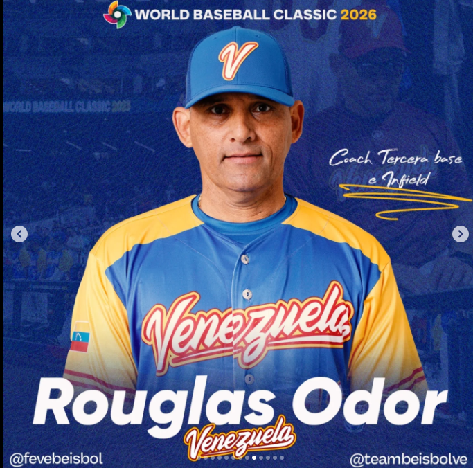 Rouglas Odor, coach tercera base e infield