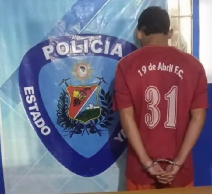 El detenido tiene 18 años, fue apresado en el sector Carlos Alvarado de Nirgua