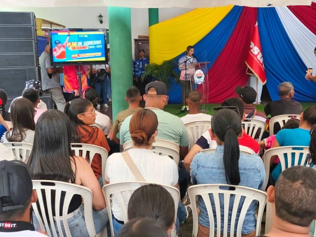Sol Colmenárez, candidata a la reelección en Bolívar, también presentó sus propuestas este viernes