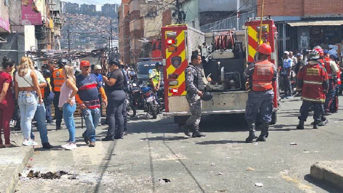 La explosión de una bombona de gas ocurrió el pasado sábado 12 de julio en la calle Argentina de Catia, parroquia Sucre del municipio Libertador de Caracas