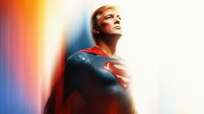 Imagen de Trump como Superman