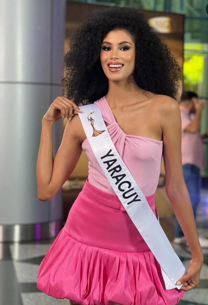 Dijo que estaba muy orgullosa de llevar la banda de Miss Yaracuy