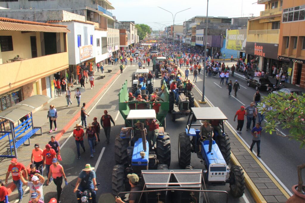 La Marcha Campesina partió de la Plaza Sucre (municipio Independencia) hasta la Plaza Bolívar