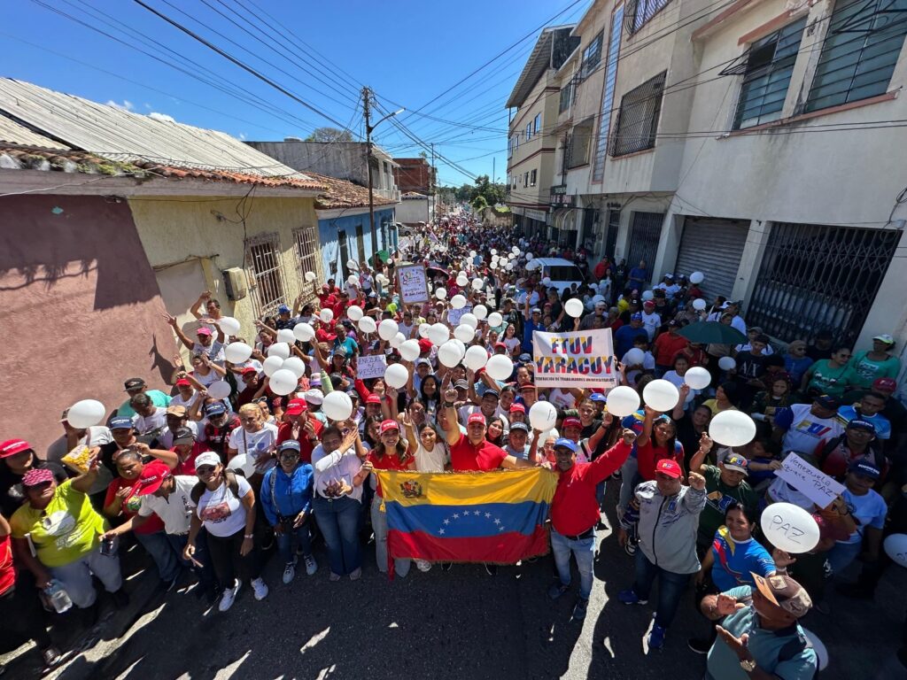 Rogger Daza, alcalde de San Felipe y jefe político del PSUV en el municipio, encabezó la actividad en la capital