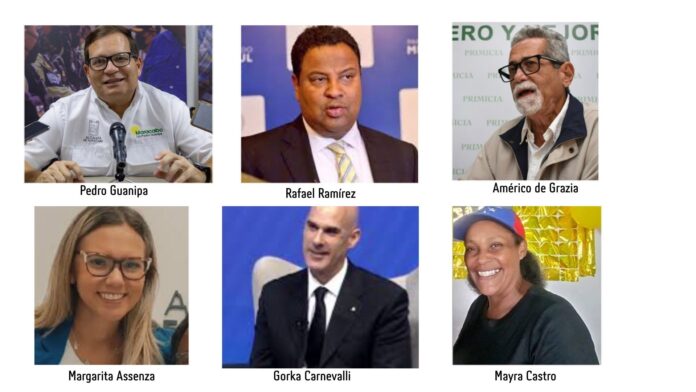 Algunos de los liberados en la madrugada de este domingo