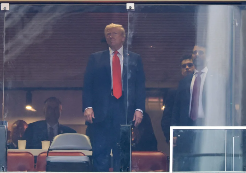 El presidente Donald Trump asistió a las exequias