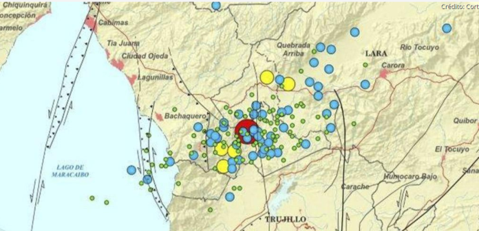 El estado con la mayor cantidad de sismos en este periodo de tiempo fue el Zulia con 70 movimientos telúricos