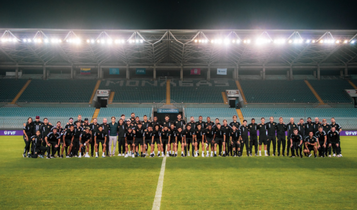 La selección vinotinto hizo el reconocimiento del campo, previo al juego de este martes