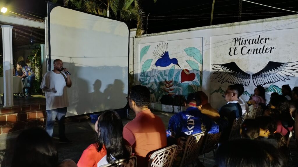 En La Puente (Bruzual) hubo ‘Cine bajo las estrellas’