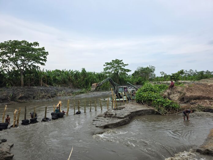 En esta nueva fase se ejecuta el proyecto de rectificación de Caño Cangrejo, una acción que permitirá evitar la afectación directa de la zona ante posibles desbordamientos del río