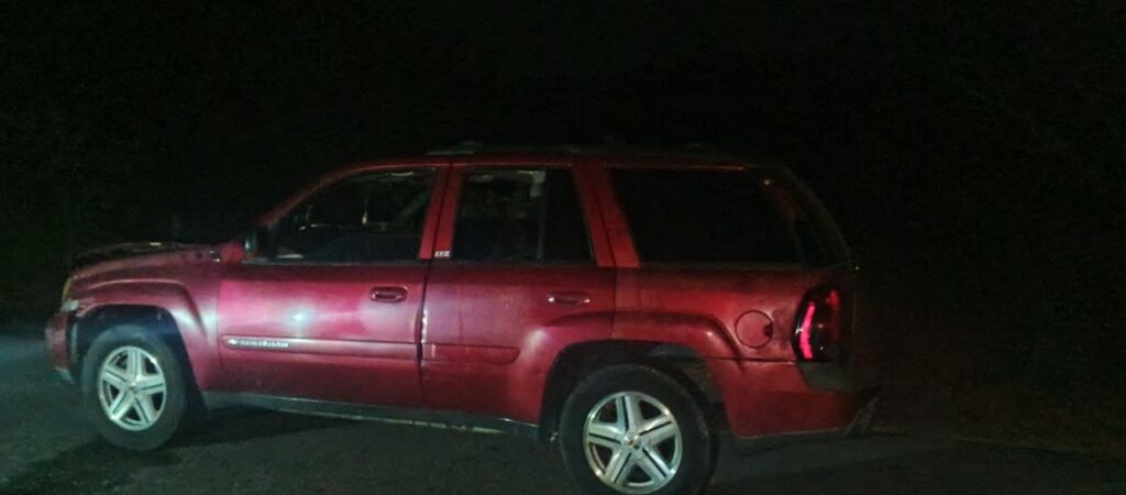 Camioneta Chevrolet Trail Blazer involucrada en el accidente