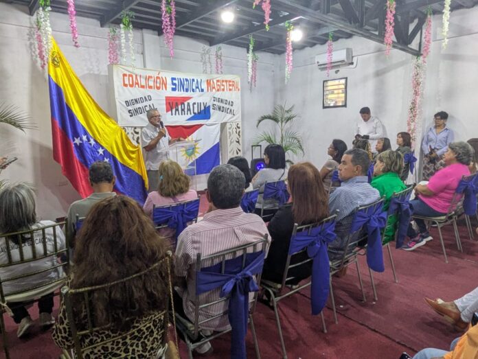 Armando Barreto, coordinador de la coalición, quien detalló que la actividad es en conmemoración al Mes del Educador y a la gesta histórica del 23 de enero