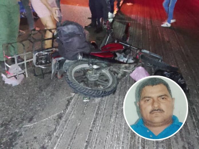 el hombre perdió el control de la moto Empire EK 150 que conducía y terminó cayéndose en el pavimento